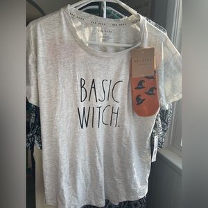 NWT Basic Witch Tee & Socks